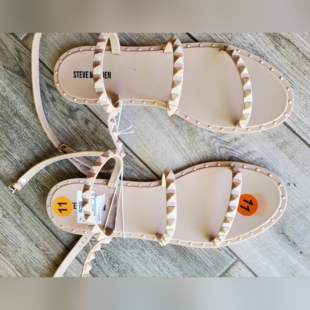 Steve madden  nude studded sandals